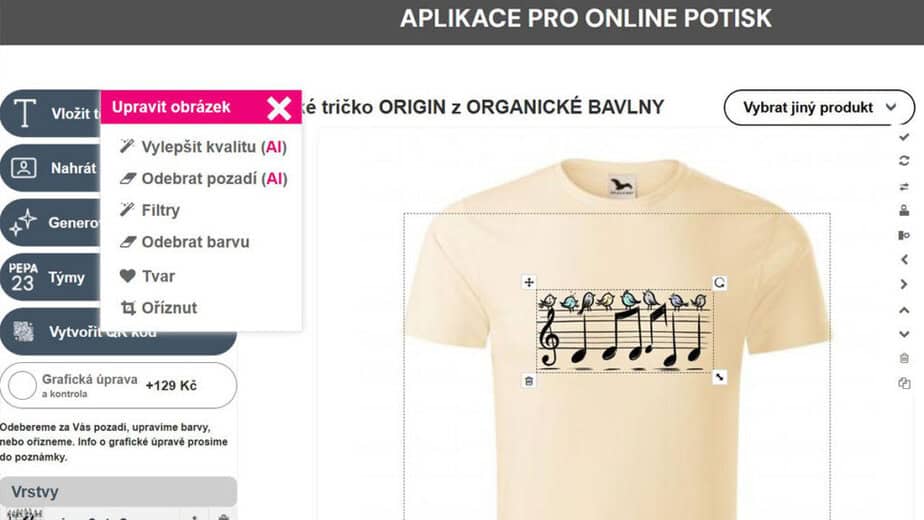 Vytvorpotisk.cz printscreen webu